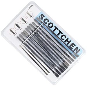 SCOTTCHEN Sanding Sticks Matchsticks Fine Detailing Sanding Grits 120/180 and 400/800-10 Pack