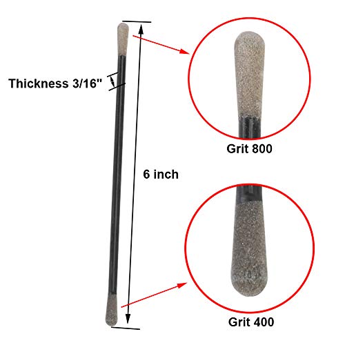 SCOTTCHEN Sanding Sticks Matchsticks Fine Detailing Sanding Grits 120/180 and 400/800-10 Pack