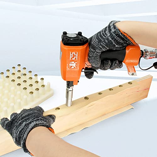 Dongya 1170 Pneumatic Decorative Nailer, Diameter 29/64'' (11.7mm), Air Power Upholstery Tacks Nail Gun, Finish Nailer Thumbtacks Tool For Furniture(1170 Deco Nailer)