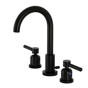 kingston brass fsc8920dl concord widespread bathroom faucet, matte black