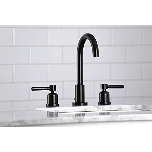 Kingston Brass FSC8920DL Concord Widespread Bathroom Faucet, Matte Black