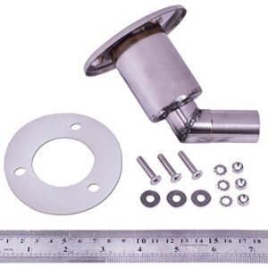 316L Stainless Steel Thru Hull Outlet/Exhaust Skin Fitting 1" inch 25 mm for Generator Heater