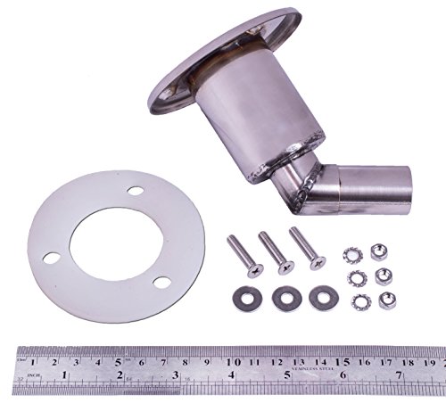 316L Stainless Steel Thru Hull Outlet/Exhaust Skin Fitting 1" inch 25 mm for Generator Heater