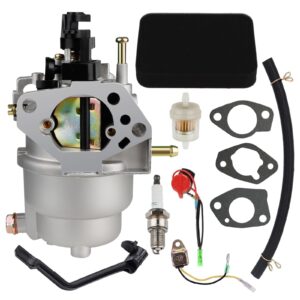 huztl carburetor for generac gp5000 gp5500 gp6500 0j58620157 5kw 5.5kw 6.5kw 389cc generator 0g8442a111 carb with air filter tune up kit