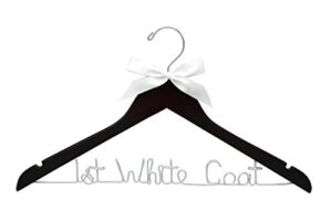 first white coat hanger, pharmacist gift, new doctor phd gift, white coat ceremony, medical school graduation