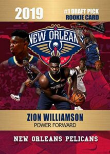 zion williamson new! 2019 rookie card new orleans pelicans in a one touch magnetic case