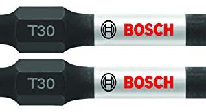 BOSCH ITT30202 2-Pack 2 In. Torx #30 Impact Tough Screwdriving Power Bits