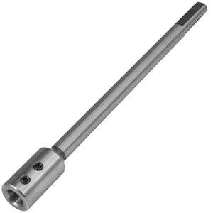 fulton 10 inch long forstner bit extension for adding over 8" of drilling depth to your forstner bit ideal for wood turners furniture carpentry and construction (1/2 inch collet)