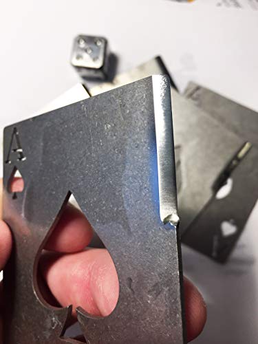 The Gambit - Ace of spades Grade II Titanium box cutter