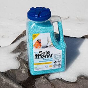 Safe Thaw Concrete Safe 100% Salt Free, Pet Safe Snow & Ice Melter, Industrial Strength, Chloride-Free and Traction Agent. Use on Asphalt, Roofs & On Any Surface, 10 Pound Jug