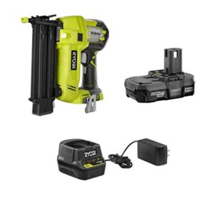 Ryobi 3 Piece 18V One+ Airstrike Brad Nailer Kit (Includes: 1 x P320 Brad Nailer, 1 x P190 18-Volt ONE+ 2.0 Ah lithium-ion battery, P118 dual chemistry charger (Renewed)