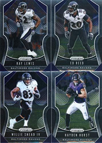 2019 Panini Prizm Football Baltimore Ravens Veteran Team Set of 10 Cards: Willie Snead IV(#68), Hayden Hurst(#69), Mark Andrews(#70), Lamar Jackson(#71), Mark Ingram II(#72), Earl Thomas III(#73), Justin Tucker(#74), Marlon Humphrey(#75), Ray Lewis(#273),