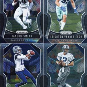 2019 Panini Prizm Football Dallas Cowboys Veteran Team Set of 10 Cards: Michael Gallup(#34), Amari Cooper(#35), Jason Witten(#36), Dak Prescott(#37), Ezekiel Elliott(#38), DeMarcus Lawrence(#39), Jaylon Smith(#40), Leighton Vander Esch(#41), Randall Cobb(