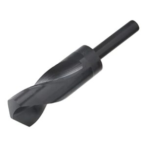 utoolmart reduced shank drill bit 30mm high speed steel hss 9341 black oxide with 1/2 inch straight shank 1pcs