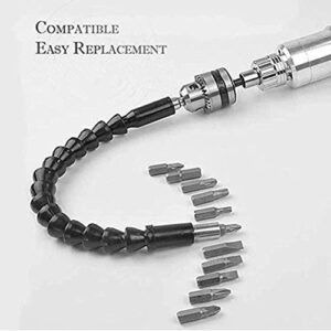 22Pcs Flexible Screwdriver Drill Bit Extension, Drill Bit Extender Holder Set Shaft Tip for Computer Chassis, Electrical Cabinets, Furniture etc