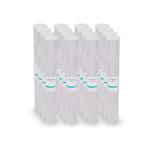 16 pack 20" x 2.5" carbon block water filter whole house reverse osmosis cto carbon 5 micron compatible with 20" slim blue whole house water filtration systems
