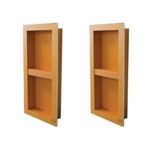 schluter kerdi-board-sn: shower niche (with shelf) 12"x28" (two pack)