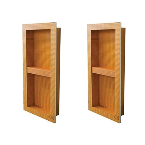 Schluter KERDI-Board-SN: Shower Niche (with Shelf) 12"x28" (Two Pack)