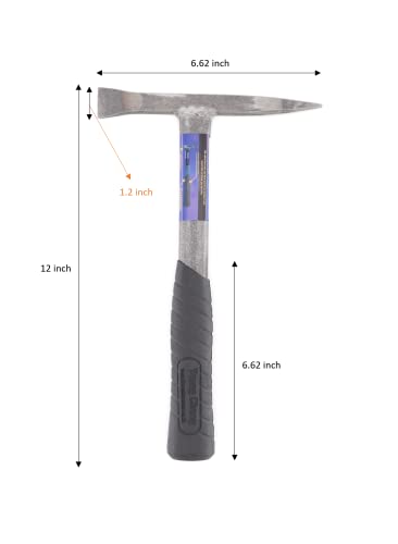 CHOWEL BHS-W330 Welding Chipping Hammer Slag Removal Tool with Forged Construction, Shock Reduction Grip & lightweight 13oz