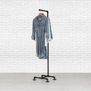 industrial pipe clothing rack dress hanger by william robert's vintage