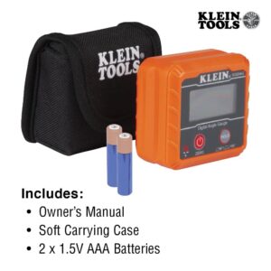 Klein Tools 935DAG Digital Electronic Level and Angle Gauge, Measures 0 - 90 and 0 - 180 Degree Ranges, Measures and Sets Angles