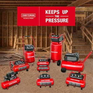 Craftsman Air Compressor, 2 Gallon Max 125 PSI Pressure 1/3 HP 0.5 CFM@90psi Portable Oil Free Maintenance Free, CMXECXA0200243