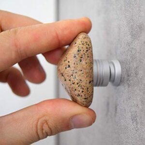 10 Pcs Sea Stone Cabinet knobs and pulls. Kitchen Cabinet Rock pull handles