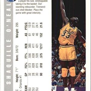 1992 Classic #1 Shaquille O'Neal RC Rookie NBA Basketball Trading Card