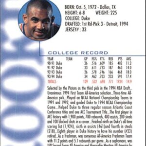 1994-95 Hoops #322 Grant Hill RC NBA Basketball Trading Card