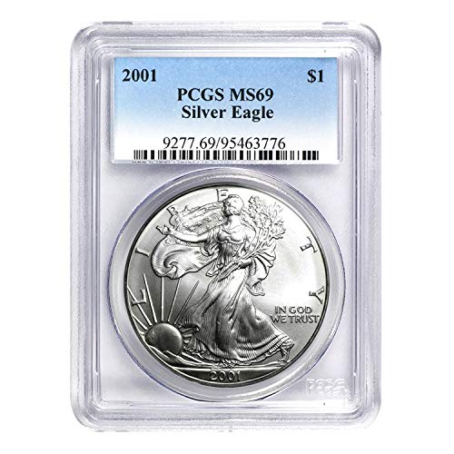 2001 American Silver Eagle ASE $1 MS-69 PCGS