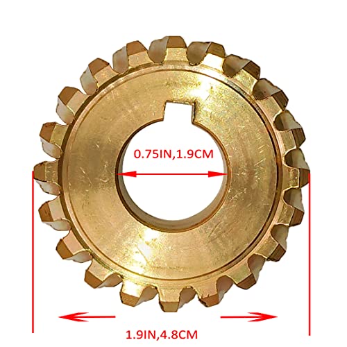 JDLLONG Worm Gear 917-04861 Fits MTD Craftsman Troy Bilt 20 Teeth 40" - 42" Snowblower Auger Shaft Gear 917-0528 717-04449