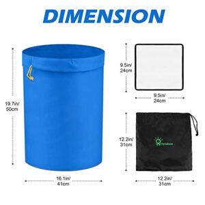 Hyindoor Bubble Bags 5 Gallon 5 Bag Herbal Ice Bubble Hash Bag Essence Extractor Kit Come with Pressing Screen and Storage Bag