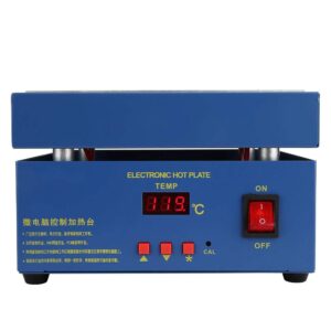 Heating Station, 200x200mm LED Microcomputer Electric Heating Plate Preheating Station 110/220V AC 800W Hot Plate PCB Preheat Oven for Soldering Station Welder (US)