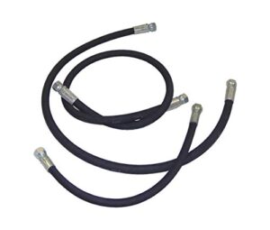 professional parts warehouse - western mid weight, pro, pro series 2 hose kit - fleet flex - aftermarket. contains: (1) 1/4" x 18" hose w/fjic ends, (2) 3/8" x 36" hoses w/fjic ends.
