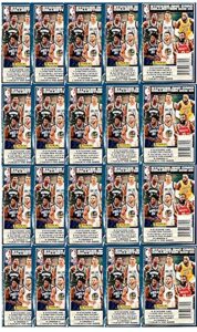 20 packs: 2019/20 panini nba basketball sticker collection (100 total stickers)
