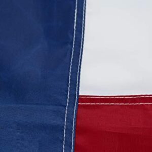 Texas Flag 4x6 Heavy Duty Outdoor - Embroidered Sewn Heavy Duty 100% Nylon Flags Vivid Color - Brass Grommets and 4 Stitch Hemming USA Flag