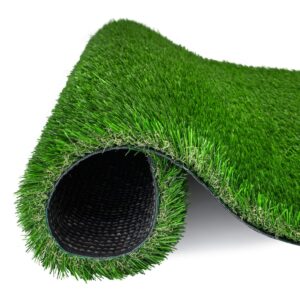 artificial grass turf 4 tone synthetic artificial turf rug for dogs indoor outdoor garden lawn patio balcony synthetic turf mat for pets (17 in x 24 in = 2.84 sq ft)