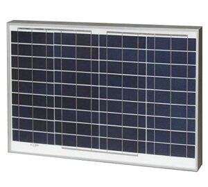 12v 85w mono solar panel w/ 25 yr output warranty, excellent low light performance, high transparency low iron tempered glass, rugged extruded/anodized al frame, fully sealed, 35" cable w/ mc4 conn.