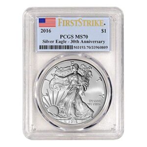 2016 american silver eagle first strike $1 ms-70 pcgs