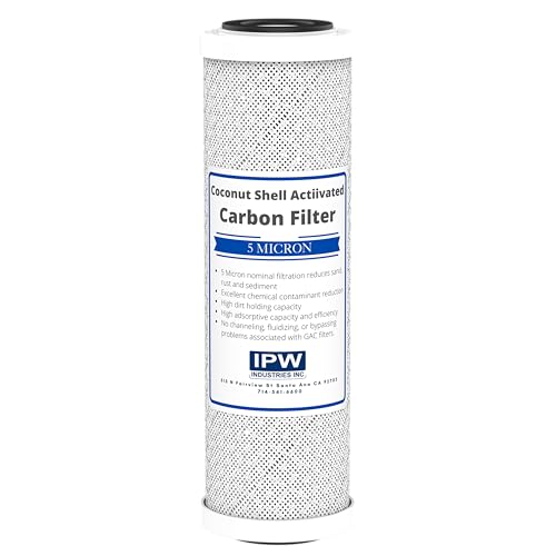 Replacement Filter Kit Compatible with Krystal Pure KR10 RO System - Includes Carbon Block Filters & Polypropylene Sediment Filter