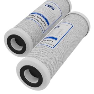 Replacement Filter Kit Compatible with Krystal Pure KR10 RO System - Includes Carbon Block Filters & Polypropylene Sediment Filter