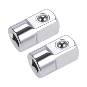 uxcell 2 pcs 1/4 inch drive (f) x 1/2 inch (m) socket adapter, female to male