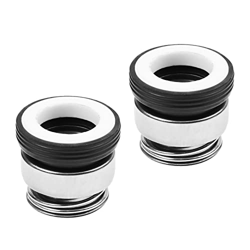 Othmro 2Pcs Internal Diameter 14mm Alloy Plastic Mechanical Shaft Seal Replacement 301-14 Shaft Seal for Pump Shaft Water Pumps Shaft Mechanical Sealing for Swimming Pools Spa Pumps