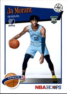 2019-20 panini nba hoops #297 ja morant memphis grizzlies rookie basketball card