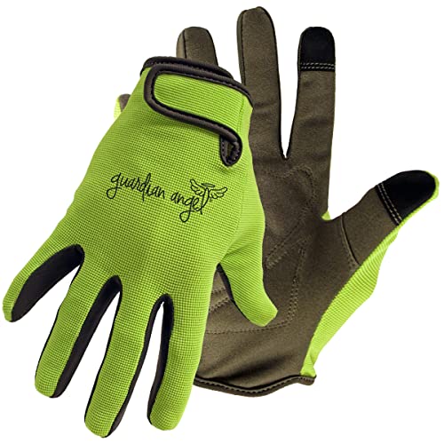 Boss Men's Guardian Angel Synthetic Leather Palm, Touch Screen Capable, Green, Medium, (802M)