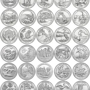 2010 P, D 2010-2021 BU National Parks Quarters - 112 coin Set Uncirculated