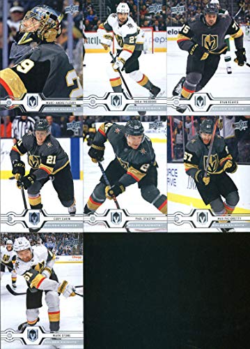 2019-20 Upper Deck Series 1 Hockey Vegas Golden Knights Team Set of 7 Cards: Mark Stone(#192), Max Pacioretty(#193), Paul Stastny(#194), Cody Eakin(#195), Ryan Reaves(#196), Shea Theodore(#197), Marc-Andre Fleury(#198)