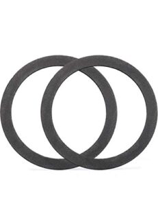 kone strainer gasket seal ring, 2 pack rubber gray washer fits for 3-1/2 inch kitchen sink drain no need plumber putty…