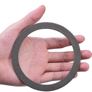 KONE Strainer Gasket Seal Ring, 2 Pack Rubber Gray Washer Fits for 3-1/2 Inch Kitchen Sink Drain No Need Plumber Putty…