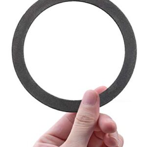 KONE Strainer Gasket Seal Ring, 2 Pack Rubber Gray Washer Fits for 3-1/2 Inch Kitchen Sink Drain No Need Plumber Putty…